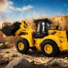 Yellow engineering vehicle children's educational toys excavator Bulldozer set Specification image